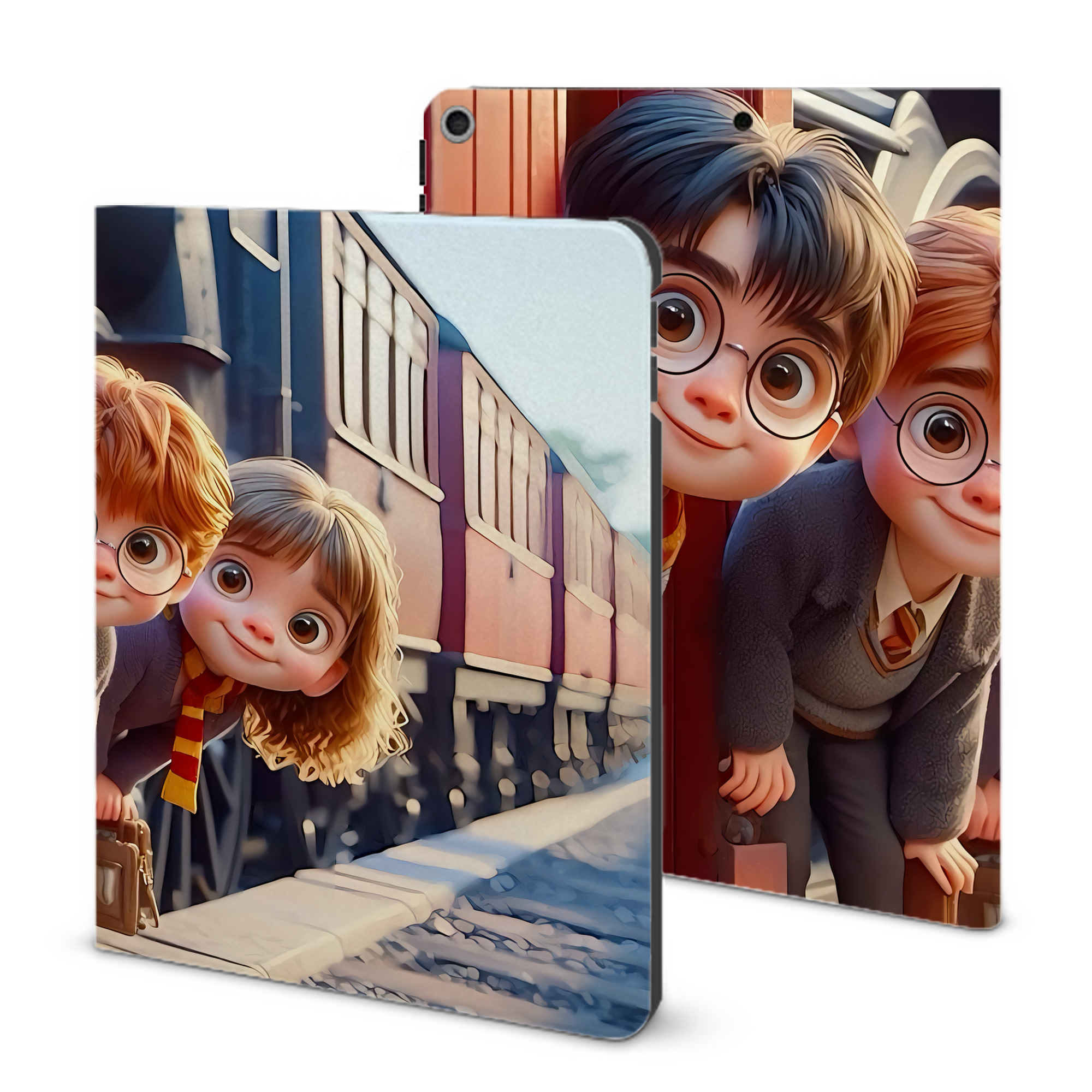 （画像用） Harry Potter ハリー・ポッターシリーズ IPad ケース ブック型 PUレザー TPU 耐衝撃 軽量 薄型 ペン収納なし 全面保護 IPad 各モデル対応